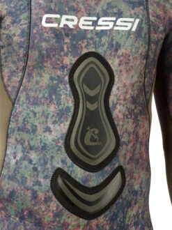 Cressi Seppia 3.5mm Open Cell Wetsuit Mens -Mares Diving Shop Cressi Seppia 3.5mm 2 Piece Open Cell Wetsuit Mens Chest Pad Detail