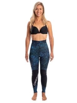 Cressi Tokugawa 3.5mm 2-Piece Open Cell Wetsuit Womens -Mares Diving Shop Cressi Tokugawa Pro 3.5mm 2 Piece Wetsuit Womens Front Bottoms Only