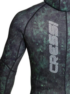 Cressi Tokugawa XTR 3mm 2-Piece Wetsuit Mens -Mares Diving Shop Cressi TokugawaXTR 3mm 2 Piece Freediving Wetsuit Mens Back LogoDetail
