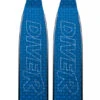 DiveR Freediving Fin Blades - Carbon Innegra Blue -Mares Diving Shop DiveR Freediving Fin Blades Carbon Innegra Blue