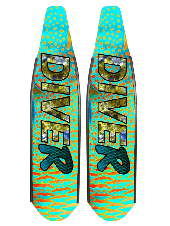 DiveR Freediving Fin Blades - Parrot 3 DiveR Freediving Fin Blades - Parrot