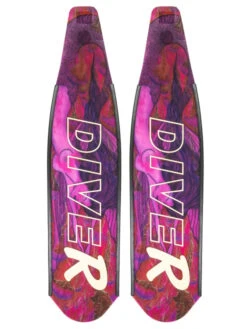 DiveR Freediving Fin Blades - Pink Mermaid