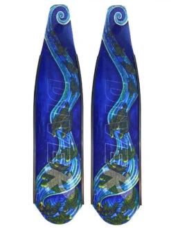 DiveR Freediving Fin Blades - Rainbow Turtle
