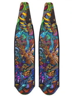 DiveR Freediving Fin Blades - Reef Life