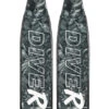 DiveR Freediving Fin Blades - Reef Life Black And White -Mares Diving Shop DiveR Freediving Fin Blades Reef Life Black and White