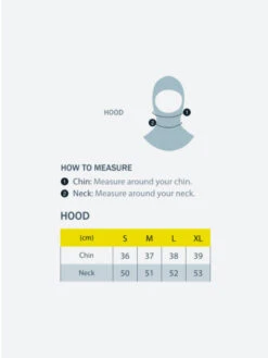 Enth Degree F3 Hood -Mares Diving Shop Enth Degree F3 Hood Size Chart