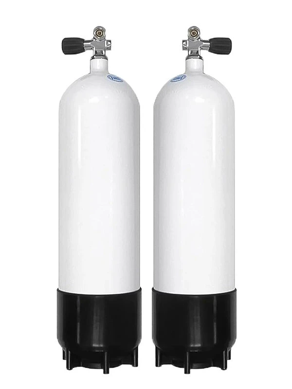 Faber 12.2L Steel 232 Bar Sidemount Tanks With Opposite Valves 3 Faber 12.2L Steel 232 Bar Sidemount Tanks With Opposite Valves