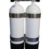 Faber 12L Steel HP (300 Bar) Twin Tanks With Manifold & Bands -Mares Diving Shop Faber 12L Steel Twin Cylinders 300 Bar