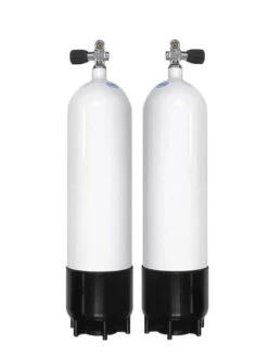 Faber 7L Steel Sidemount Tanks With Opposite Valves