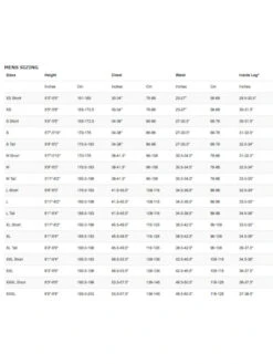 Fourth Element Arctic One Piece Undergarment Unisex -Mares Diving Shop Fourth Element Arctic One Piece Mens Size Chart