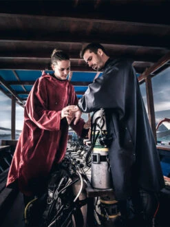 Fourth Element Storm Poncho -Mares Diving Shop Fourth Element Storm Poncho Lifestyle On Board