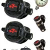 HOG D3 / Zenith Black Backmount Tech Diver Regulator Set -Mares Diving Shop HOG D3 Sealed Zenith Black Tech Diver Regulator Set