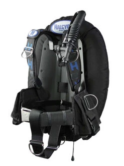 Halcyon Adventure Pro Carbon Fibre Backplate Wing System -Mares Diving Shop Halcyon Adventure Pro Carbon Fibre Backplate Wing System Side