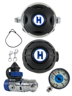 Halcyon Regulator Set: H75P (DIN Only) / Halo / Aura Occy & FREE Termo Gauge -Mares Diving Shop Halcyon H75P DIN Halo Aura Master Gauge Clips Necklace ecaf1c84 cc4c 4c33 b9f0 600b3abc3c36