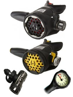 Hollis DCX (DIN OR YOKE) / LX200 / LX150 Octopus & Free Termo Gauge -Mares Diving Shop Hollis DCX LX200 LX100 Octopus DIN