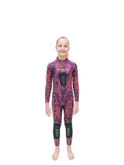 Huntmaster Burnum Camo 2mm Kids Wetsuit - Pink