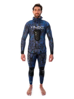 Huntmaster Burnum Huntsman 1.5mm Wetsuit -Mares Diving Shop Huntmaster Burnum Huntsman 1.5mm Wetsuit Camo Series Blue