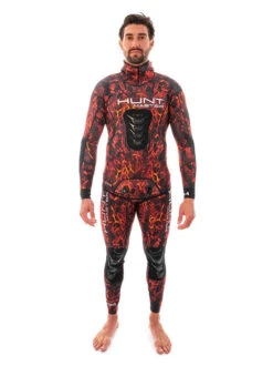 Huntmaster Burnum Huntsman 1.5mm Wetsuit -Mares Diving Shop Huntmaster Burnum Huntsman 1.5mm Wetsuit Camo Series Red