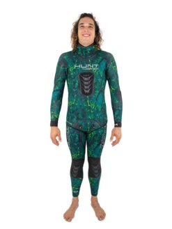 Huntmaster Burnum Huntsman 5mm Wetsuit -Mares Diving Shop Huntmaster Burnum Huntsman 5mm Wetsuit Camo Series Green