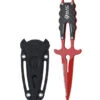 Mac Coltellerie Apnea 9 Carbon Red Knife 2 Mac Coltellerie Apnea 9 Carbon Red Knife -Mares Diving Shop Mac Coltellerie Apnea 9 Carbon