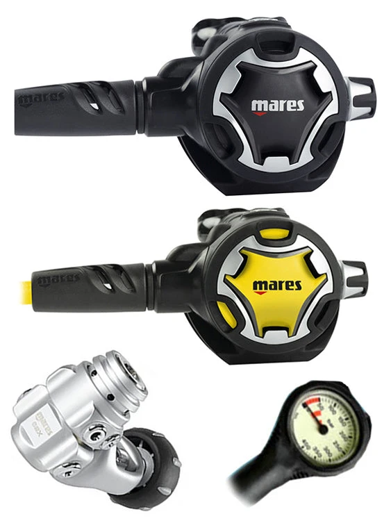 Mares Regulator Set: Dual Adj 62X (DIN Or Yoke) W/ Octopus & Free Termo Gauge 5 Mares Regulator Set: Dual Adj 62X (DIN Or Yoke) W/ Octopus & Free Termo Gauge - Image 3
