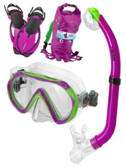 Mares Sea Pals KIDS Snorkel Pals Set -Mares Diving Shop Mares Sea Pals Kids Snorkel Pals Octopus Purple