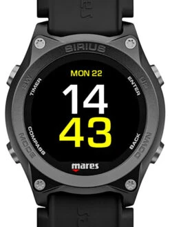 Mares Sirius Dive Computer -Mares Diving Shop Mares Sirius Dive Computer Watch Face