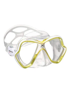 Mares X-Vision Mask -Mares Diving Shop Mares X Vision Mask Clear Yellow White