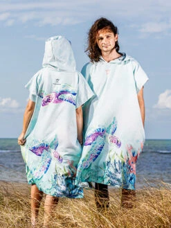 Ocean Armour Turtle Poncho -Mares Diving Shop Ocean Armour Turtle Poncho Female and Male Front and Back