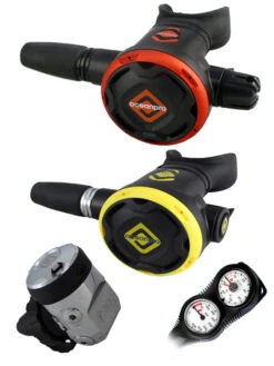 Ocean Pro F300 (DIN Or Yoke) / OP30 Torquay / OP20 & Free Termo Gauge -Mares Diving Shop Ocean Pro F300 OP30 OP20 DIN Twin