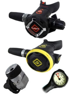 Ocean Pro F400 (DIN Or Yoke) / OP40 Osprey / OP20 & Free Termo Gauge -Mares Diving Shop Ocean Pro F400 OP34 OP20 DIN Single