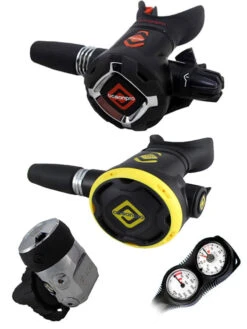 Ocean Pro F400 (DIN Or Yoke) / OP40 Osprey / OP20 & Free Termo Gauge -Mares Diving Shop Ocean Pro F400 OP34 OP20 DIN Twin