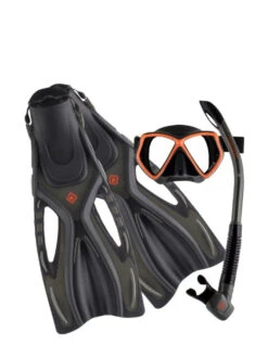 Ocean Pro Ceduna Travel Set -Mares Diving Shop OceanProCedunaTravelSetBlack Orang