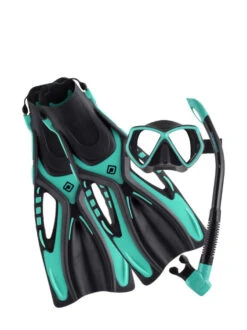 Ocean Pro Ceduna Travel Set -Mares Diving Shop OceanProCedunaTravelSetBlack Teal