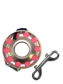 Reefline 25m Aluminium Spool With Swivel -Mares Diving Shop Reefline 25m Aluminium Spool with Swivel Bolt Snap Gold