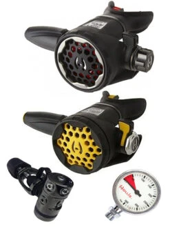 Hollis DCX (DIN OR YOKE) / LX200 / LX150 Octopus & Free Termo Gauge -Mares Diving Shop Scubapro G260 MK25Evo R095 Set Tech Gauge