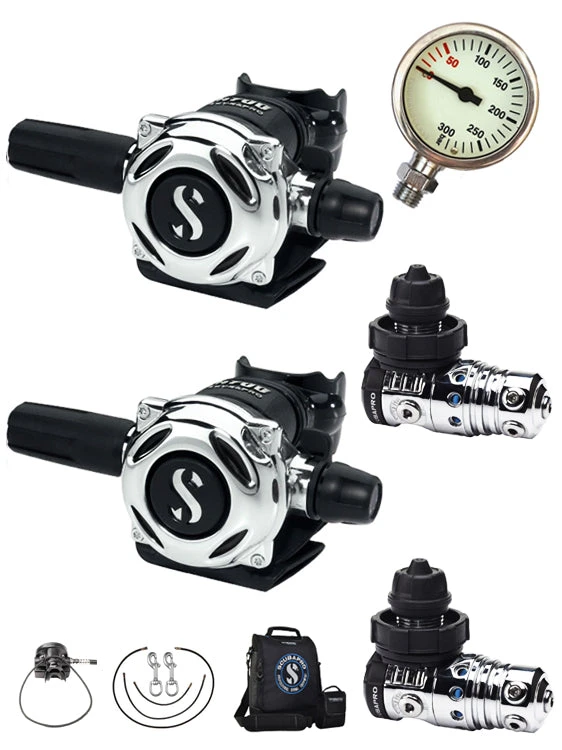 Scubapro MK25 Evo / A700 Backmount Tech Diver Regulator Set 3 Scubapro MK25 Evo / A700 Backmount Tech Diver Regulator Set