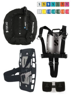 Scubapro S-Tek Pure Single System -Mares Diving Shop Scubapro S Tek 40lb Wing Pure Single System with Trim Pockets