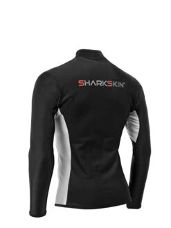 Sharkskin Chillproof Long Sleeve Chest Zip - Mens 9 Sharkskin Chillproof Long Sleeve Chest Zip - Mens -Mares Diving Shop Sharkskin Chillproof Long Sleeve Chest Zip Mens Black Silver Back