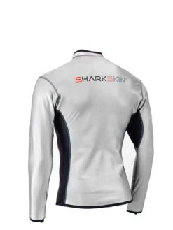 Sharkskin Chillproof Long Sleeve Chest Zip - Mens 11 Sharkskin Chillproof Long Sleeve Chest Zip - Mens -Mares Diving Shop Sharkskin Chillproof Long Sleeve Chest Zip Mens Silver Black Back