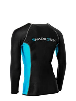 Sharkskin Chillproof Long Sleeve - Mens -Mares Diving Shop Sharkskin Chillproof Long Sleeve Mens Black Blue Back