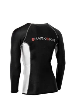 Sharkskin Chillproof Long Sleeve - Mens -Mares Diving Shop Sharkskin Chillproof Long Sleeve Mens Black Silver Back