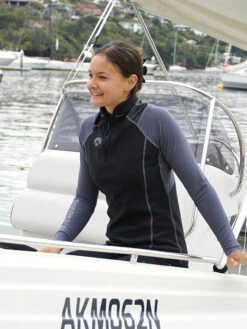 Sharkskin High Performance Long Sleeve Top Chest Zip Mens -Mares Diving Shop Sharkskin High Performance Top Chest Zip Mens Lifestyle Womens