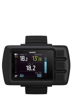 Suunto Eon Steel Black With USB Cable -Mares Diving Shop Suunto Eon Steel Black Front in Protective Boot