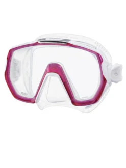 TUSA Freedom Elite Dive Mask 15 TUSA Freedom Elite Dive Mask -Mares Diving Shop TUSA Freedom Elite Mask Clear Bougainville Pink BP