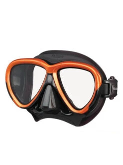 TUSA Freedom Intega Mask -Mares Diving Shop TUSA Freedom Intega Mask Black Electric Orange QB EO
