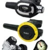 TUSA RS-681 Regulator Set: R-600 / S-81 / SS0001 Octopus & Free Termo Gauge -Mares Diving Shop TUSA RS681 Regulator Set Yoke SPG