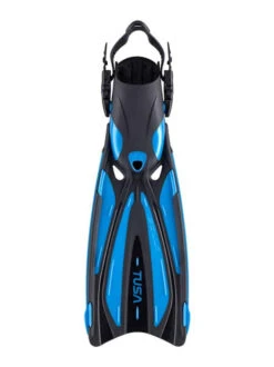 Tusa Solla Fins (Open-Heel) -Mares Diving Shop TUSA SF 22 Solla Fins Black Fishtail Blue FB