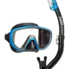 TUSA Sport Serene Pro Dry Snorkelling Set -Mares Diving Shop TUSA Serene Adult Combo Fishtail Blu
