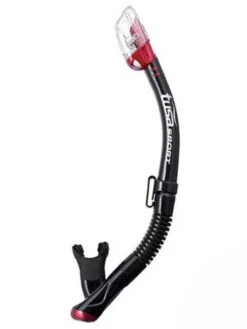 TUSA Sport Hyperdry Elite Dry Top Snorkel -Mares Diving Shop TUSA Sport Hyperdry Elite Snorkel Black Metallic Red